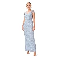 Adrianna Papell Women's Metallic Embroidery Gown