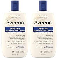 Aveeno, Anti-Itch Concentrated Lotion, 4 fl oz- Pack of 2