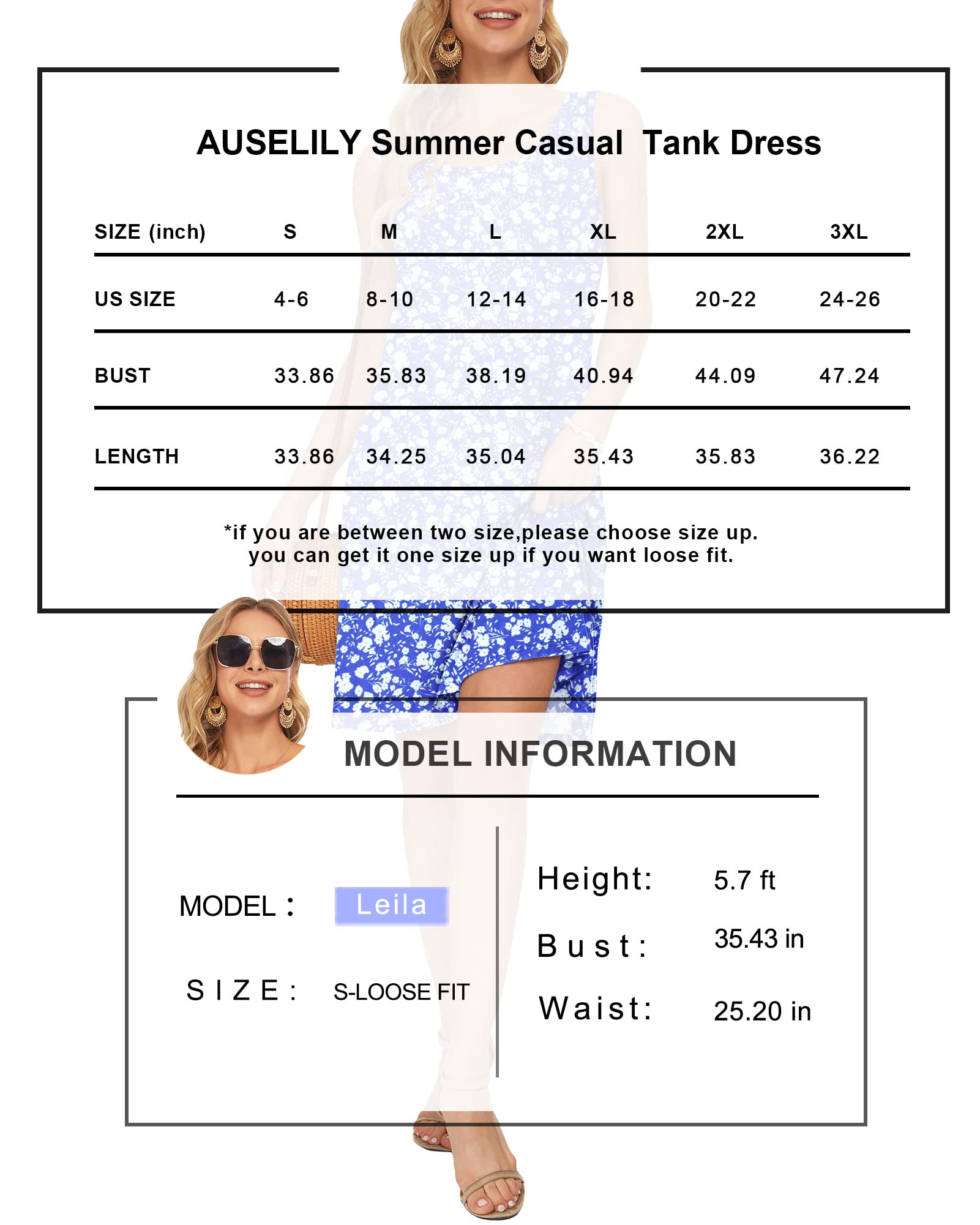 AUSELILY Women Summer Casual T Shirt Dresses Beach Cover up Plain Pleated Tank Dress