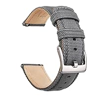 Ritche Sailcloth Watch Band Quick Release Watch Strap Compatible with Samsung Galaxy Watch 6 Band Classic 43mm 47mm 40mm 44mmTimex / Seiko / Fossil / Citizen Watch Bands for Men Women, Valentine's day gifts for him or her