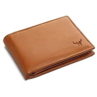 Leather Wallet For Men RFID Blocking (tan)
