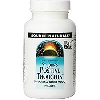 Source Naturals St. John's Positive Thoughts Herbal Supplement - 90 Tablets (Pack of 2)