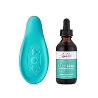 LaVie Clogged Duct Relief Bundle, Teal, Lactation Massager and Duct Flow Tincture