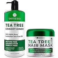 BELLISSO Tea Tree Oil Conditioner and Tea Tree Oil Hair Mask