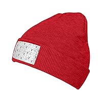 Hunting Arrows Triangles Deer Print Knitted Hat Warm Hat Unisex Beanie Hat,Elastic Brimless Cap Hat Christmas