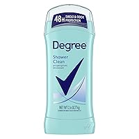 Degree Original Antiperspirant Deodorant Shower Clean 48-Hour Sweat & Odor Protection Antiperspirant for Women 2.6 oz