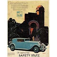 The Improved New Safety Stutz Ad (1927) Vertical Eight Coupe with Weymann Flexible Body - Illustrated by Edmund Davenport The Stutz Motor Company was an American producer of luxury cars based in Indi