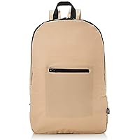 M-U Style Earth Color Nylon Backpack, Beige