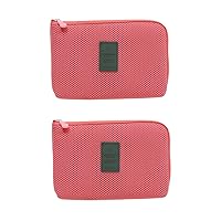 BESTOYARD 2pcs Travel Charger Case Electronic Accessories Pouch Travel Electronics Organizer Bag Travel Cord Organizer Electronic Organizer Travel Case Headphone Organizer Cable Shell