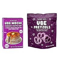 Ube Mochi Pancake & Waffle Mix and Ube Pretzels - Pack of 2