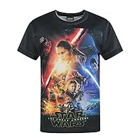 STAR WARS Force Awakens Poster Sublimation Boy's T-Shirt