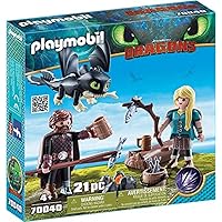 Playmobil How to Train Your Dragon III Hiccup & Astrid with Baby Dragon Multicolor
