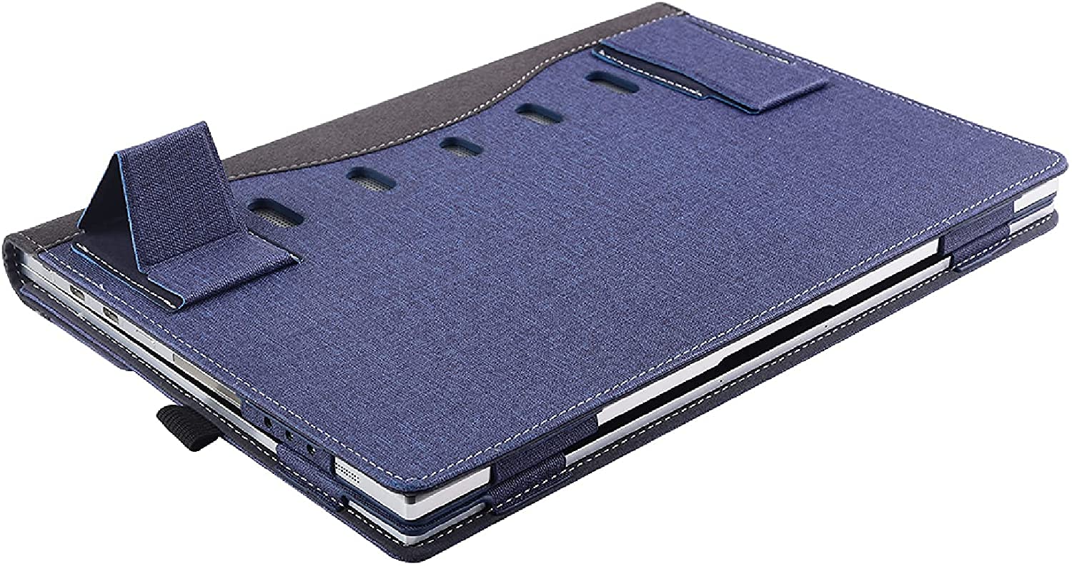 Honeymoon Case Cover for Samsung Galaxy Book2 Pro/2 Pro 360 & Galaxy Book Pro/Pro 360 15.6 inch with Kickstands,PU Leather Protective Stand Case Cover,15.6-Blue