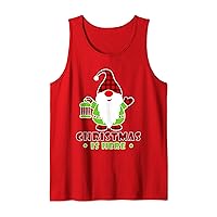 Matching Christmas Clothes for Family Plaid Christmas Gnome Tank Top