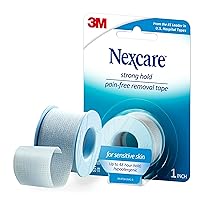 Strong Hold Pain-Free Removal Tape, Silicone Adhesive, Secures Dressing and Lifts Away Cleanly - 1 In x 4 Yds, 1 Roll of Tape