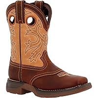 Durango Lil Little Kids’ Brown Tan Western Boot