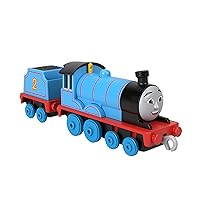 Thomas & Friends Edward Die Cast Sliding Toy Locomotive with Freight Wagon for Preschool Children from 3 Years, HTN29