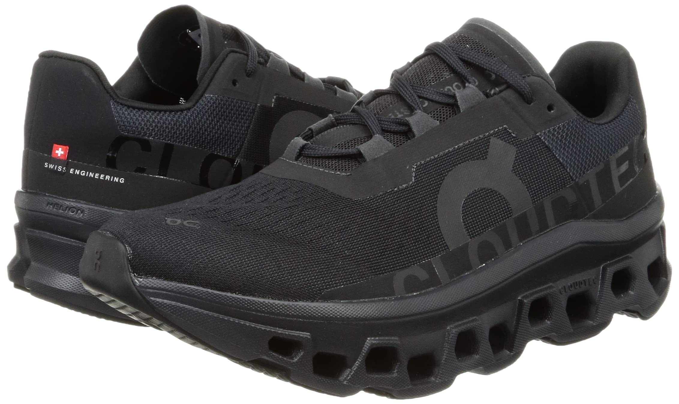 On Men's Cloudmonster Sneakers, All Black, 10 Medium US