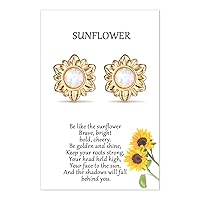 Tarsus Sunflower Necklace/Earrings Hypoallergenic Jewelry Gifts for Bestfriend Women girls