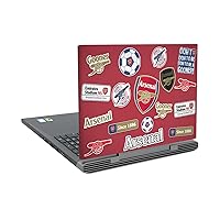 Head Case Designs Officially Licensed Arsenal FC Collage Logos Vinyl Sticker Skin Decal Cover Compatible with Dell Inspiron 15 7000 P65F