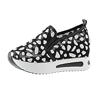 2024 Ladies Fashion Breathable Mmesh Sequin Decoration Thick Soled Casual Sports Rocking Women's Air 1 Sh