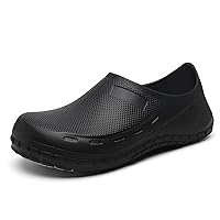 Chef Shoes for Men - Professional Oil Water Resistant Nursing Chef Shoe，Non-Slip Safety Working Shoes for Kitchen Garden Bathroom Construction