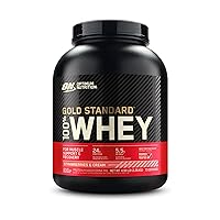 Optimum Nutrition Gold Standard 100% Whey Protein Powder, Strawberries & Cream, 5 Pound (Packaging May Vary)