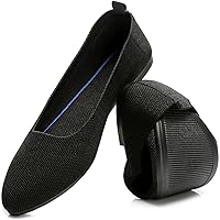 HEAWISH Women’s Ballet Flat Flats Shoes Comfortable Mesh Pointed Toe Slip On Dress Shoes