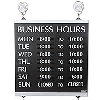 USS4247 - Century Series Business Hours Sign