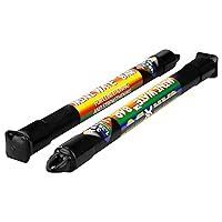 CanDo Mini WaTE Bars -2 Piece Set, 3lb Black, Total Body Workout Weighted Exercise Bar for Strength Training, Toning, and Physical Therapy