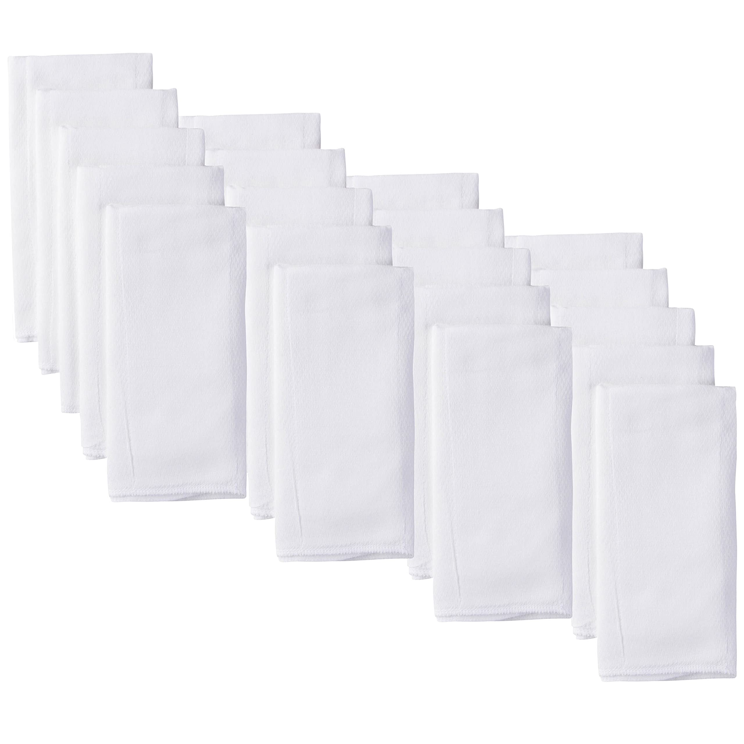 GERBER Unisex Baby Boys Girls Birdseye Prefold Cloth Diapers Multipack White 3-Ply 20 Pack