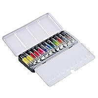 Sennelier French Artists' Watercolor Metal Tin Set, 0.33 Fl Oz (Pack of 12), Multicolor