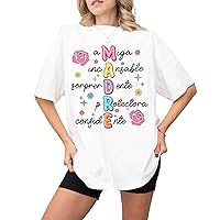 Spanish Mothers Day Shirt, Retro Madre Shirt, Groovy Mama Shirt Shirt, Mother's Day Shirt, Mama Shirt, Retro Mama Shirt White