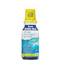 H2Ocean Healing Rinse Natural Sea Salt Oral Care - Mouth Rinse for Oral Care - Great for Piercings, Sore Throats & Gum Health - Alcohol- & Fluoride-Free Mouthwash - Lemon Ice, 8 oz