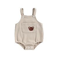 Douhoow Cute Baby Romper Waffle Baby Clothes Infant Girl Boy Summer Outfits