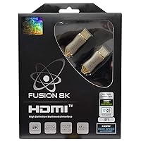 HDMI 2.1 Certified Cable Supports 8K @60Hz and 4K @120Hz Compatible with All TVs, BluRay, Xbox Series X, PS5 (3 Feet)