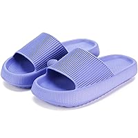 rosyclo Cloud Slippers for Women and Men, Pillow House Slippers Shower Shoes Indoor Slides Bathroom Sandals, Ultimate Comfort, Lightweight, Thick Sole, Non-Slip, Easy to Clean