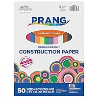 Prang (Formerly SunWorks) Construction Paper, 10 Assorted Colors, 12