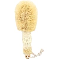 Baudelaire Sisal Bath Brush for Shower - 9 in - Traditional Japanese-Style Loofah Brush for Excellent Body Exfoliation - Essential Back Scrubber That Freely Removes Dead Cells.