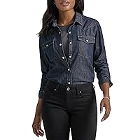 Lee Women's Legendary Slim Fit Western Snap Shirt