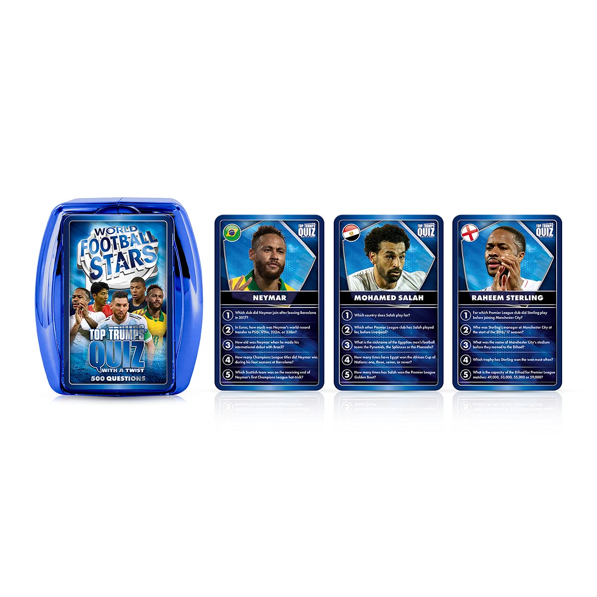 Top Trumps World Football Stars Quiz Game; Entertaining Trivia Exploring Your Favorite Football/Soccer Stars from Past and Present |Family Fun for Ages 6 & up