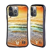 Head Case Designs Sunset and Sailboat Seascape Beautiful Beaches Hybrid Case Compatible with Apple iPhone 14 Pro