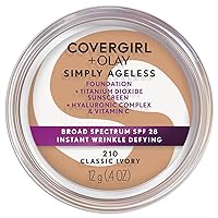 & Olay Simply Ageless Instant Wrinkle Defying Foundation and Simply Ageless 3-in-1 Liquid Foundation, Classic Ivory Bundle, Variety Pack, 1 Fl Oz