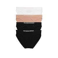 Victoria's Secret Seamless Bikini Panty Pack, Underwear for Women, 4 Pack, Multi (XS)
