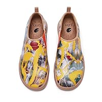 UIN Men's Walking Travel Shoes Slip On Microfiber Casual Loafers Lightweight Comfort Fashion Sneaker