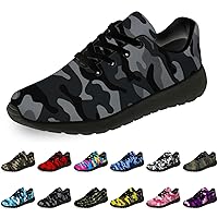 Camouflage Shoes for Women Men Running Shoes Womens Mens Comfortable Lightweight Walking Tennis Sneakers Camo Shoes Gifts
