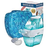 Starter Bundle - Navage Nasal Irrigation System - Saline Nasal Rinse Kit with 1 Navage Nose Cleaner, 30 SaltPods and Paisley Travel Case