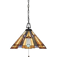 Quoizel TFIK1817VA Inglenook Cone Glass Pendant Lighting, 3-Light, 300 Watts, Valiant Bronze (13