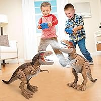 STEAM Life Remote Control Dinosaur Toys for Kids 3 4 5 6 7+ Light Up & Realistic Roaring Sound, T rex Dinosaur Toys, Walking Dinosaur Robot Toy for Kids, Boy Toys for Kids 3 4 5 6 7