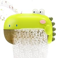 Bath Toys, Bath Bubble Maker, Bathtub Bubble Machine Dinosaur, Bath Time Toys for Toddlers, 1000+ Bubbles Per Minute, 12 Children’s Songs, Baby Shower Toy, Gift for Kids Boy Girls